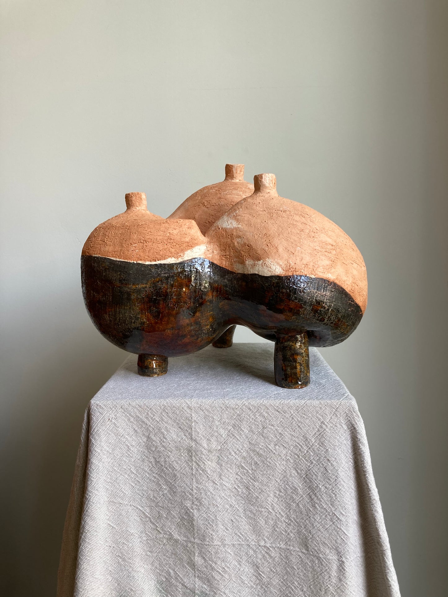 tripod one-off ceramic object