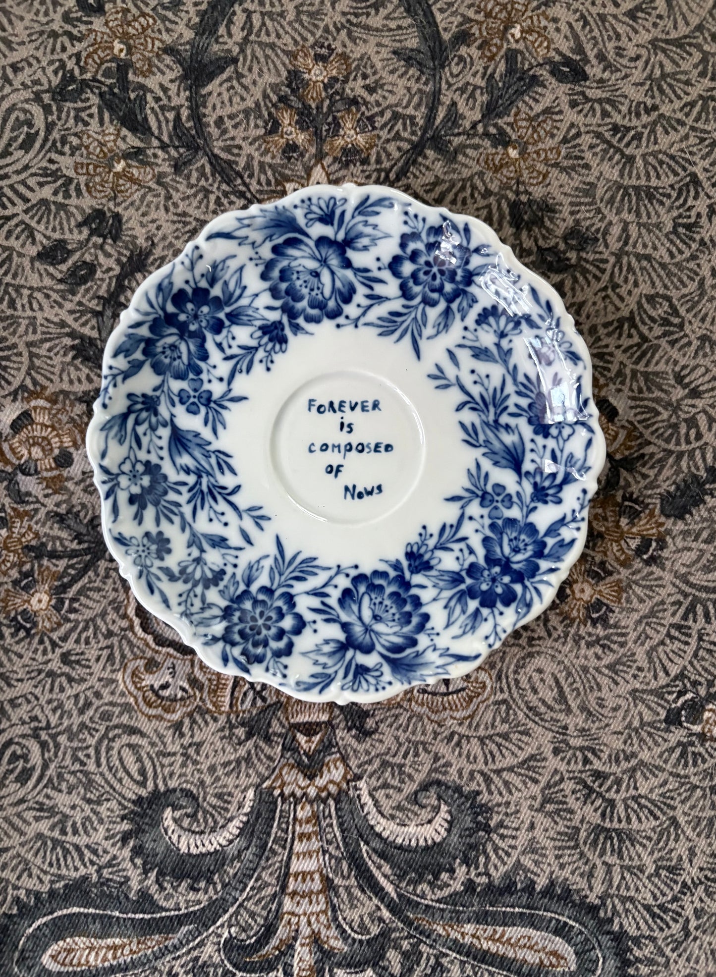 decoratief wandbordje "winter blues"