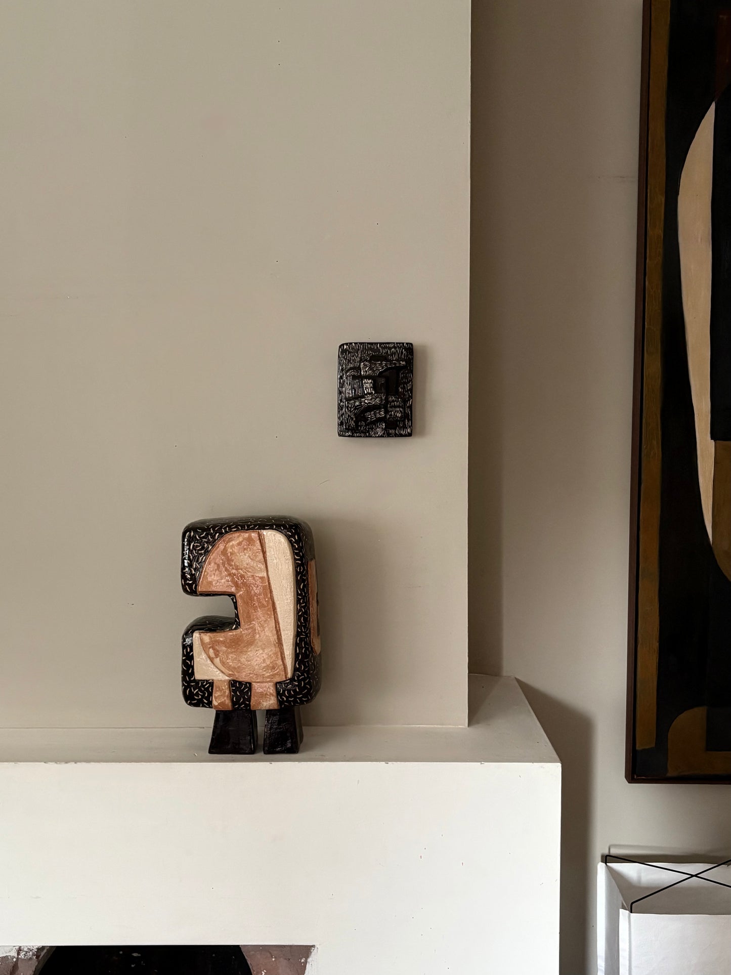 Atmospheric structures carved black